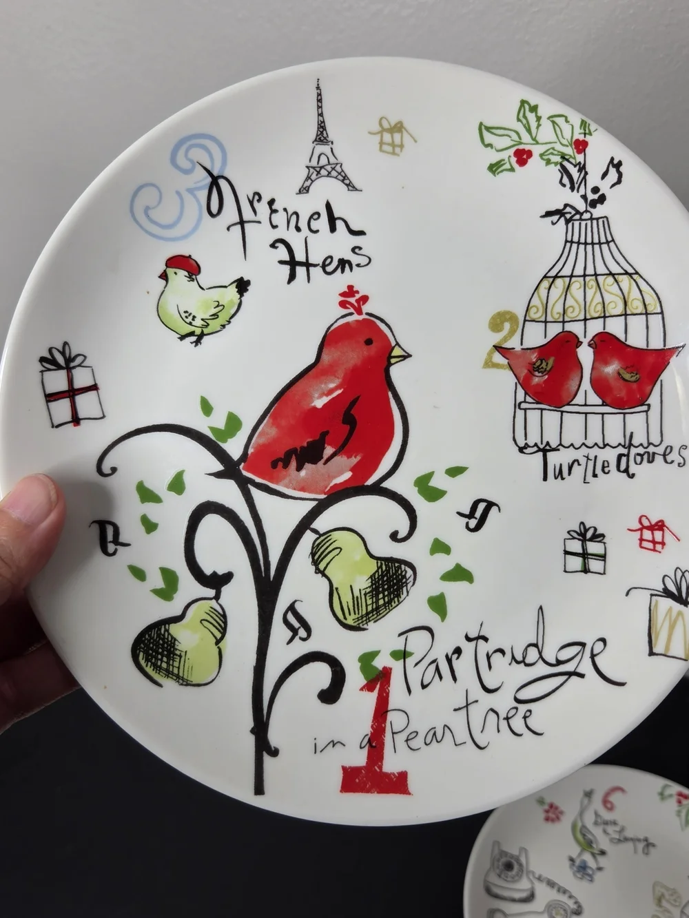 Lenox Twelve Days Of Christmas Set Of 4 Desert Plates 8